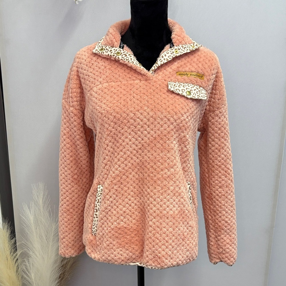 Simply Southern Cozy Pink Fleece Jacket